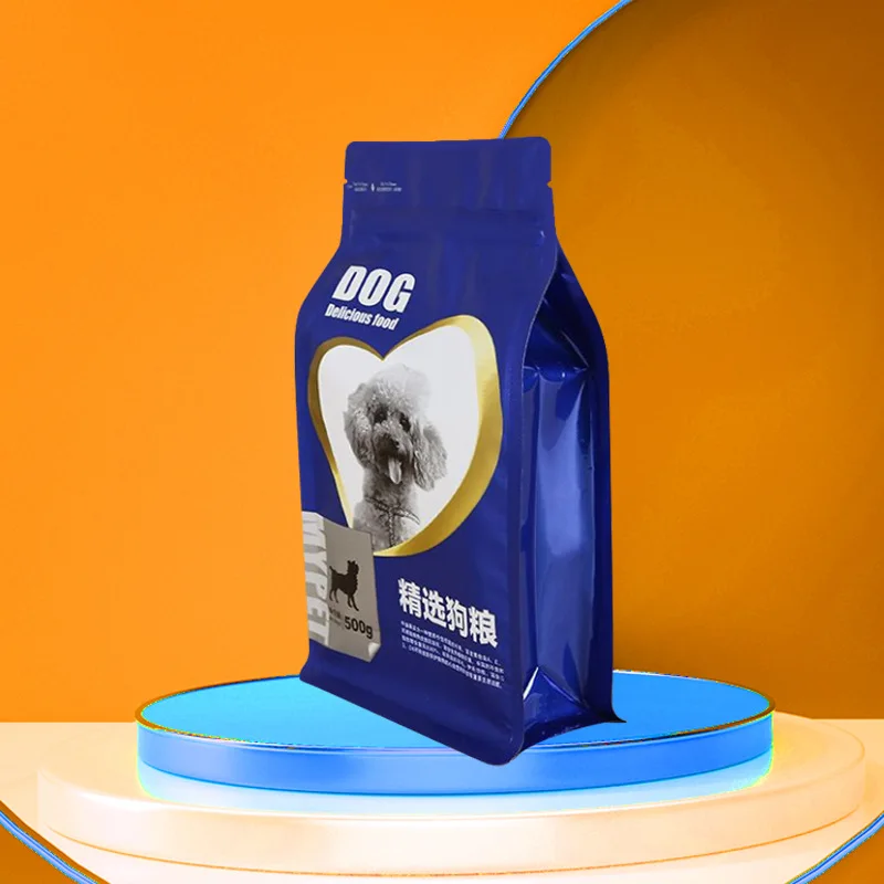 Custom printed pet plastic food package tray sealing wrap mylar packaging film rolls for pet food