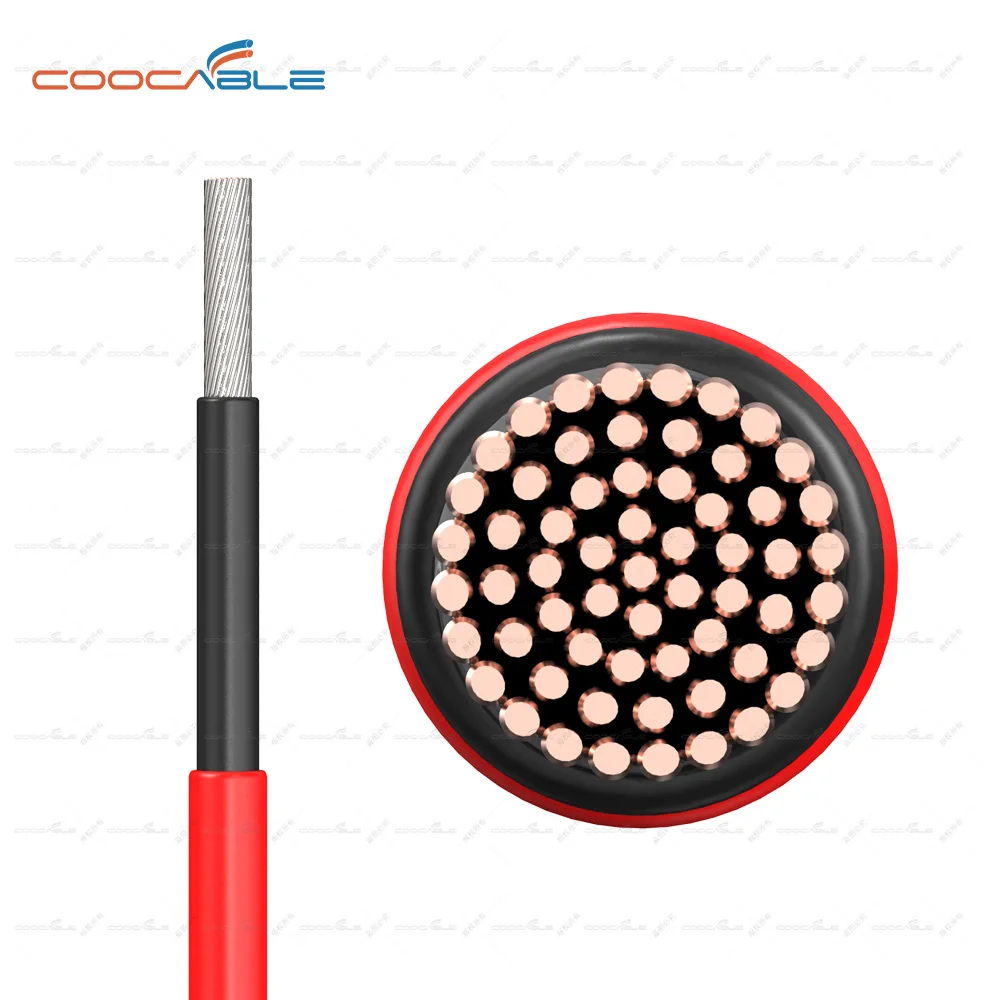solar power cables H1Z2Z2-K/PV1-F IEC62930  PV  DC wire Solar Cable 4mm 6mm 10mm2   for solar panel
