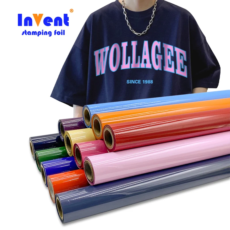 Vinyl Supplier A3 dtf printer On gold Glitter Metallic 3D Pu Iron On Textile Roll Htv Puff Heat Transfer film