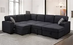 good futon 2P single  armchair sofa with extendable bed corner 2P+chaise with storage sectional sofa with storage