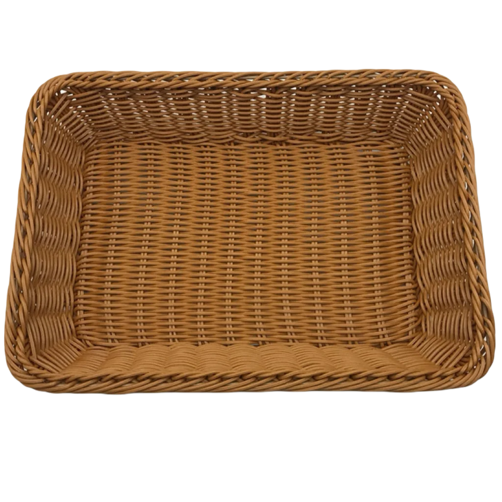 High Quality cheap Handmade Fruit And Vegetable Rattan Supermarket Storage Basket