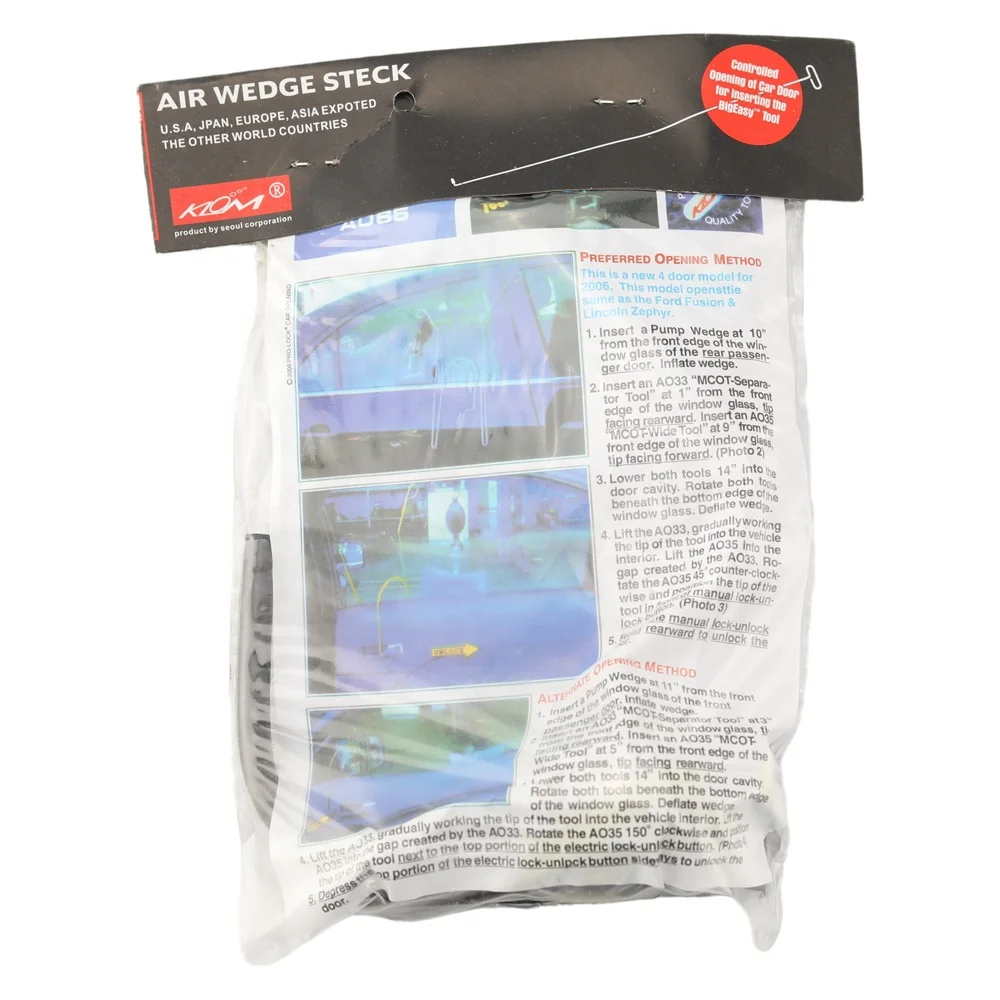 KLOM Unlocking Auxiliary Car Door pump Wedge Locksmith Pick Decoder Tool KLOM explosion-proof trumpet auto entry tool pump wedge