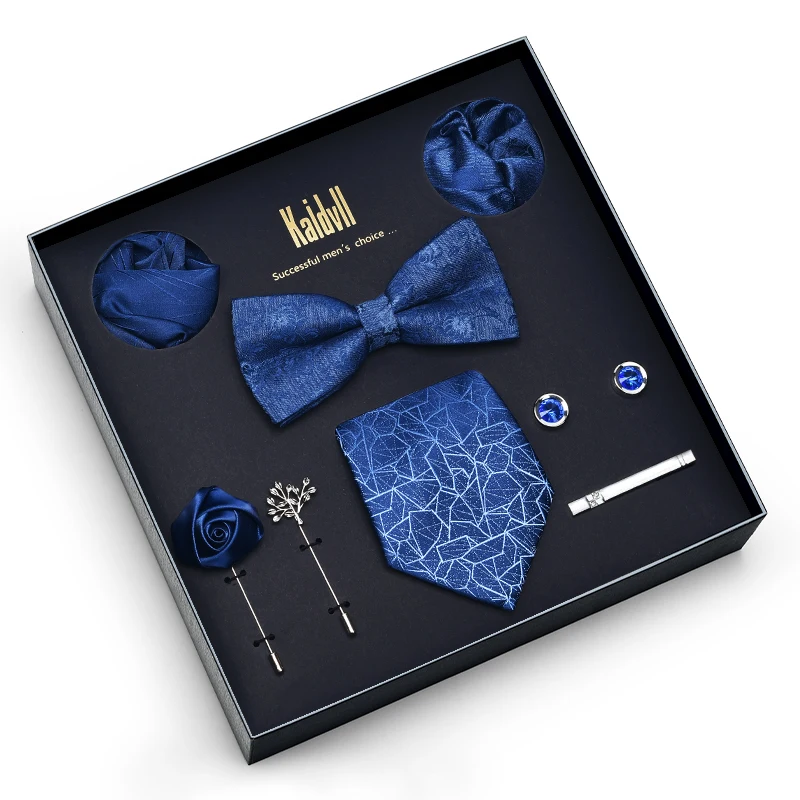 Fashion Blue Paisley Luxury Packaging Multiple Stylish Design Stock Microfiber Neckties