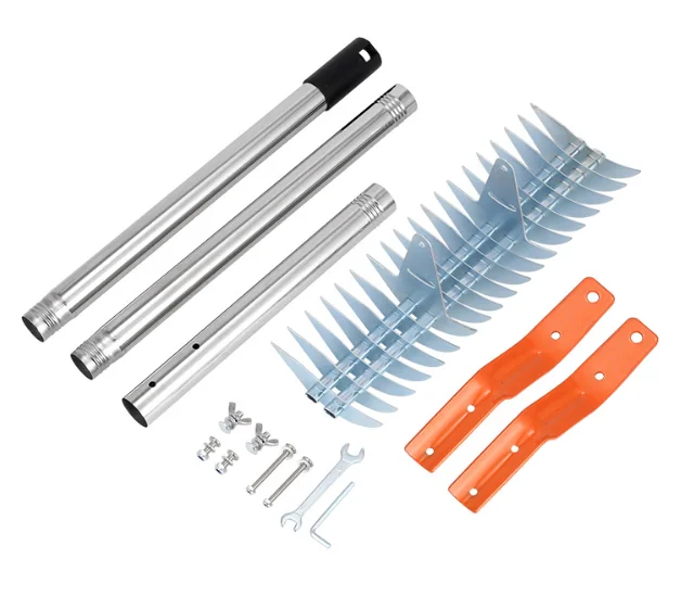 LARIX High Quality Garden Hand Rake Tool Metal Weeding All Steel Hardened Hoe Garden Hand Rake Tools For Backyard Lawn