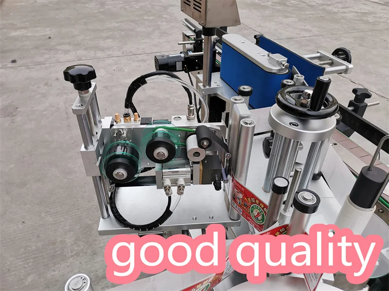 RITO Mt-50 Semi Automatic Tabletop Round Plastic Pet Bottle Tin Cans Labeling Sticker Machine With Date Coding