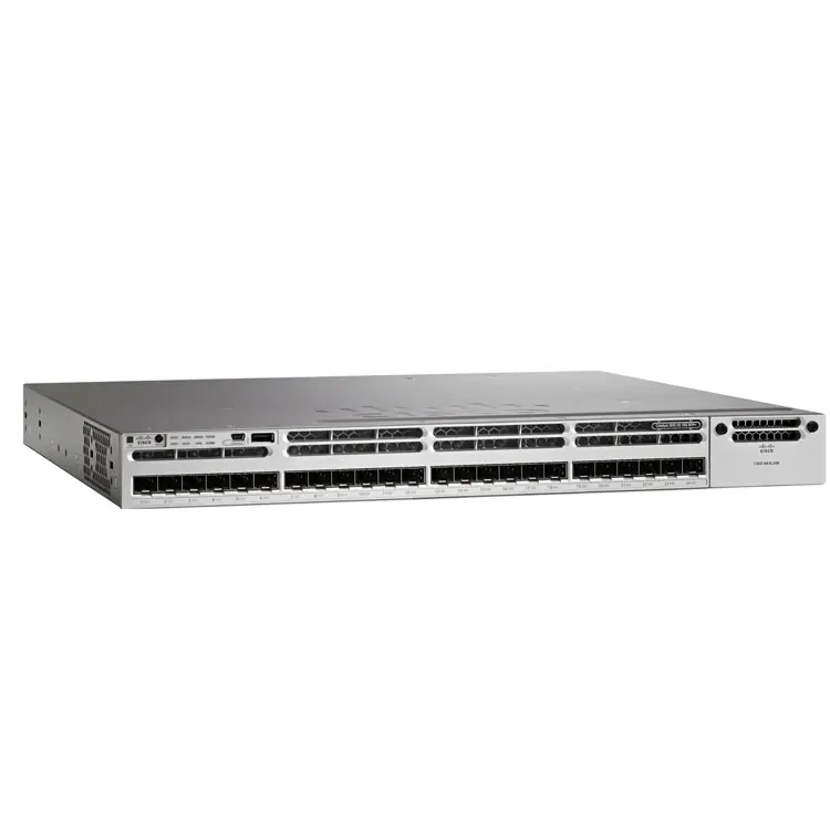 WS-C3850-48F-E C3850-48P Switch Layer 3 - 48 * 10/100/1000 Ethernet POE+ ports - IP service - managed- stackable