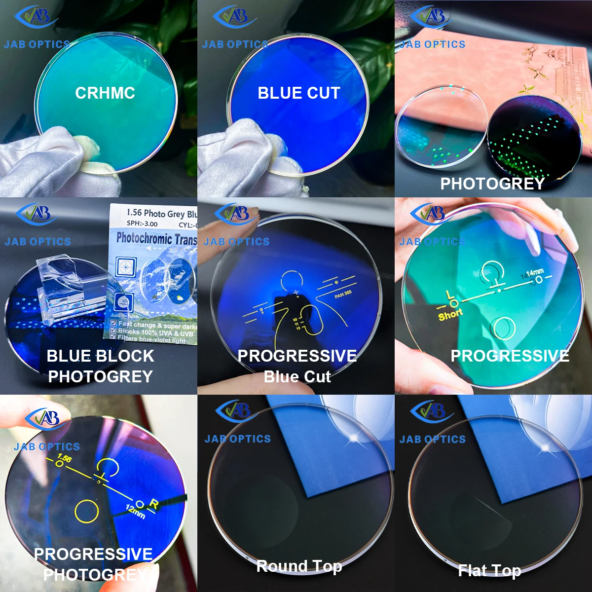 Top Grade SV Photo Grey Lentes 1.56 PGX HMC Anti-reflection Optical Lens