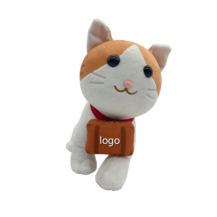 Low MOQ Custom Kids Birthday Gift Stuffed Animal Walking Cat Doll Toy Wholesale Kawaii Lovely Soft Plush Cat Toy