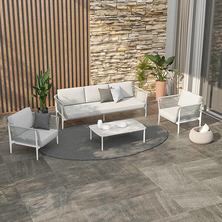 Hot Design Patio rope Furniture Outdoor/Indoor rope Garden Furniture rope Sofa Set