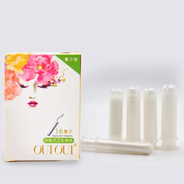 Wholesale custom sanitary tampons bio disposable premium organic cotton tampon free samples
