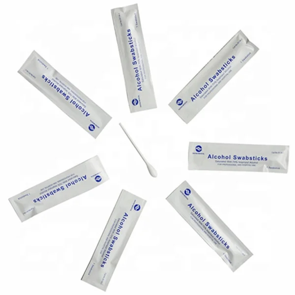 Private Label Service 70% Isopropyl Alcohol Swabsticks Disposable 70% IPA Swabsticks