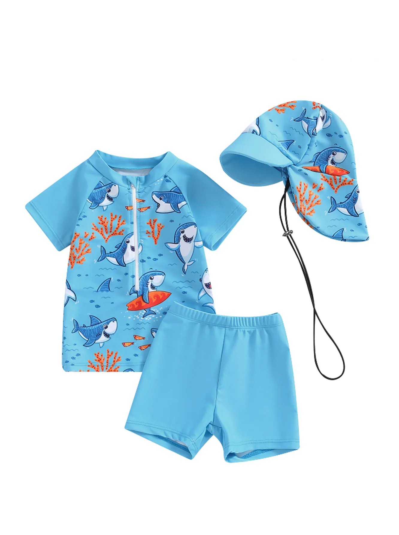 1 Pcs Custom Tag Animal 100% Polyester Summer Newborn Infant Toddler Clothes Boys Baby Swimwear