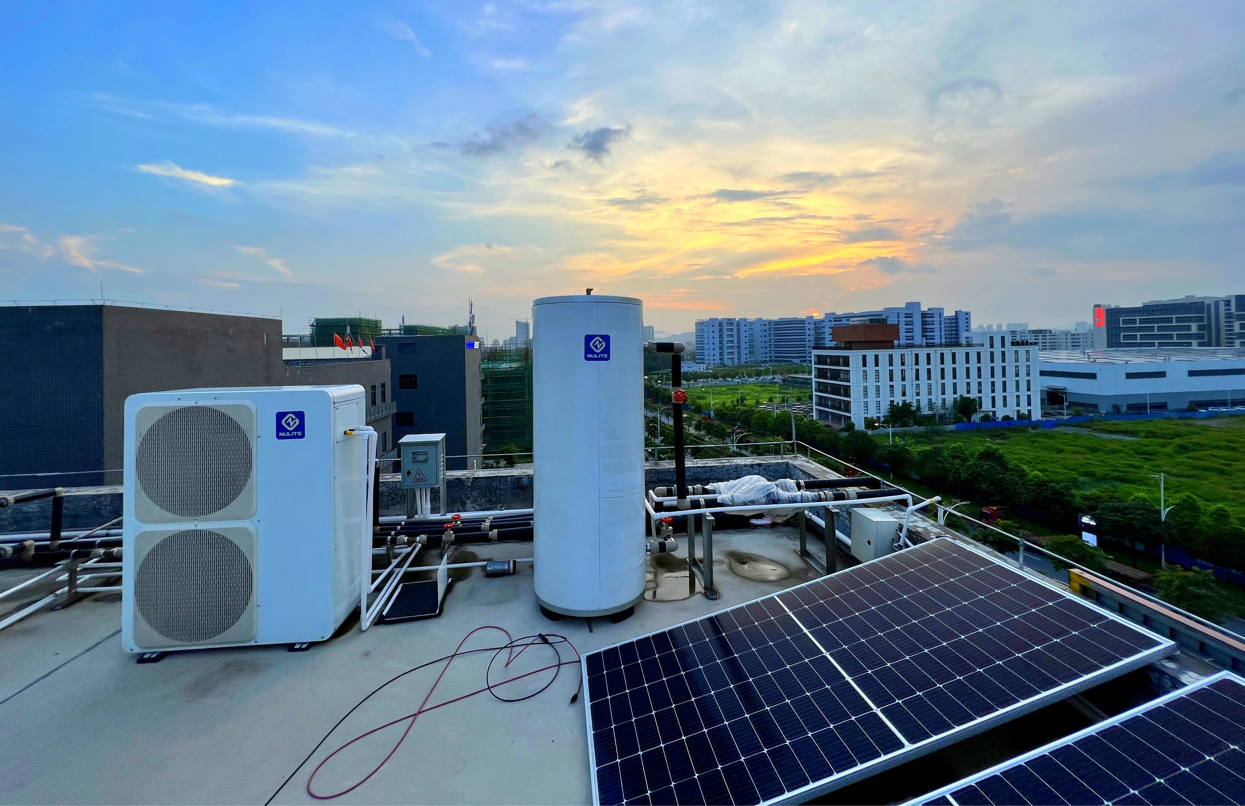 2024 China EVI DC inverter 20kw Heat Pump water heater R290 R32 air water heat pump