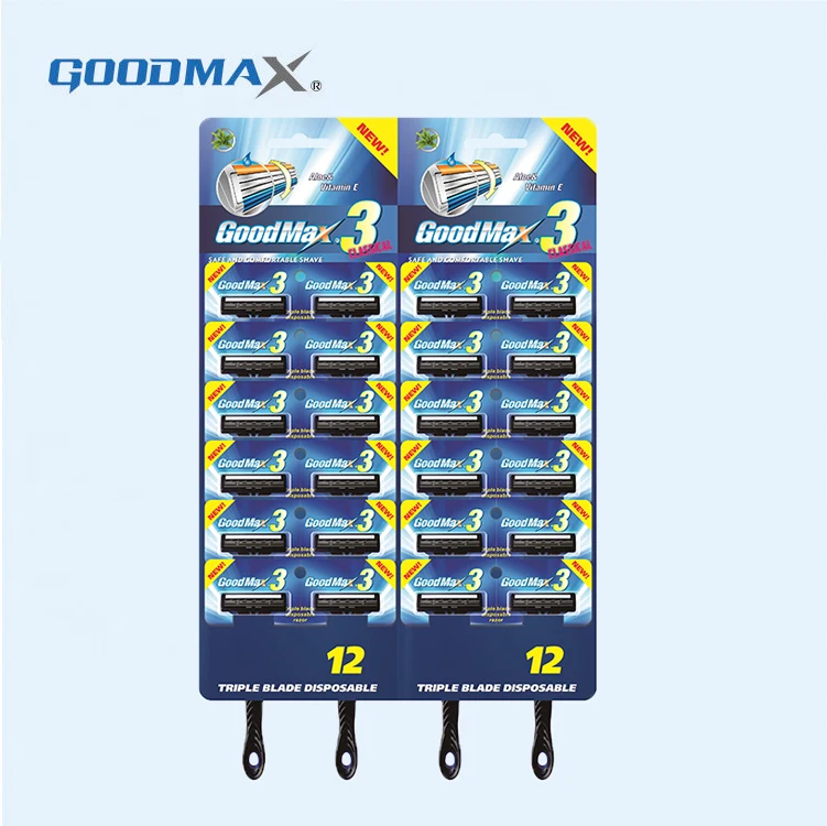 Wholesale Good Quality Custom Design Triple Disposable Shaving Razor Blade