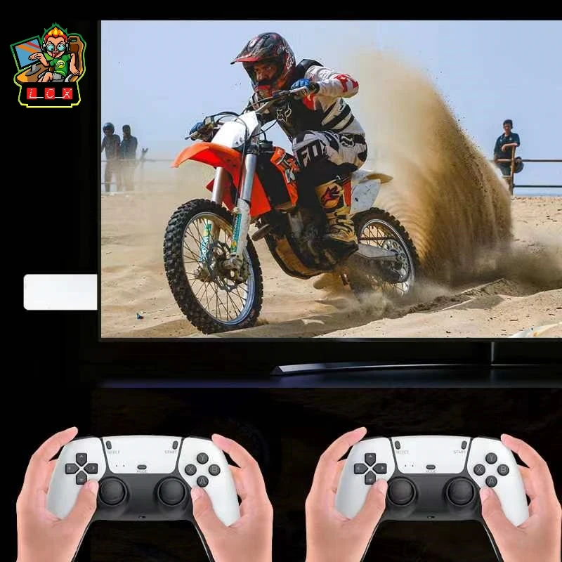 2023 new 64GB 20000+ Games PS1 Emulator 2.4G Wireless Gamepad Controller TV Stick HD 4K Player M15 Video Game Console Game stick