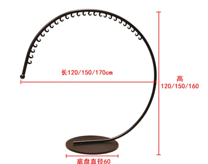 Креативная витрина, стойка для демонстрации одежды, напольная Красивая круглая вешалка для одежды