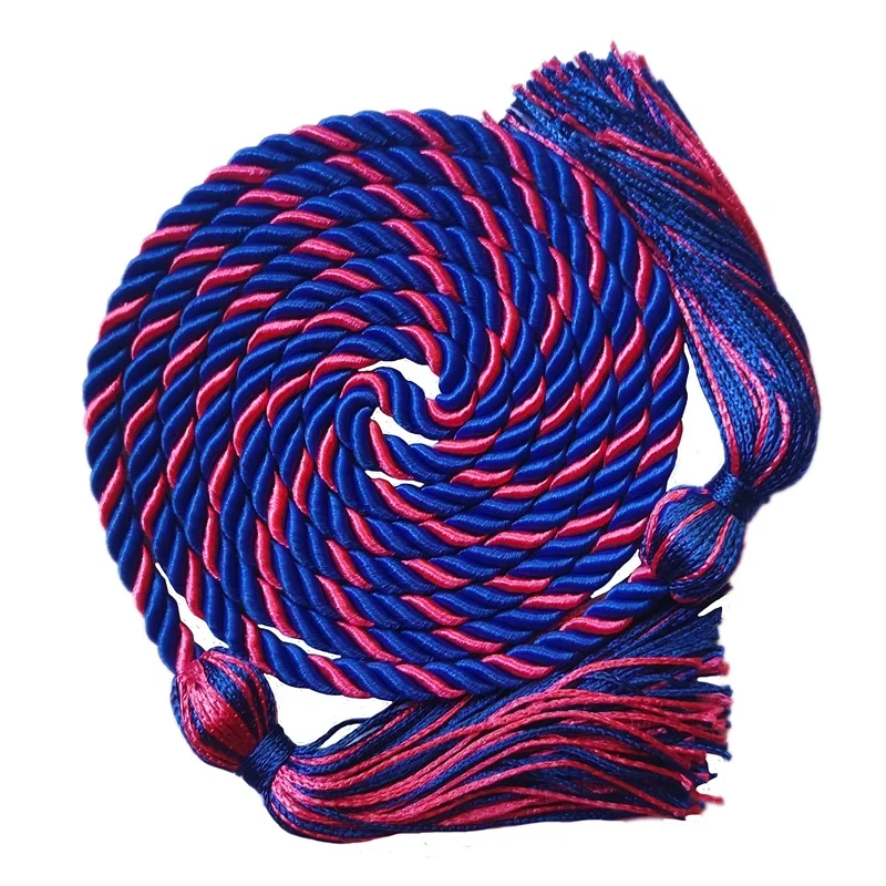 cords Royal blue/rose pink   bicolor two color  Academic  graduation honor  cords graduation cords graduation cord