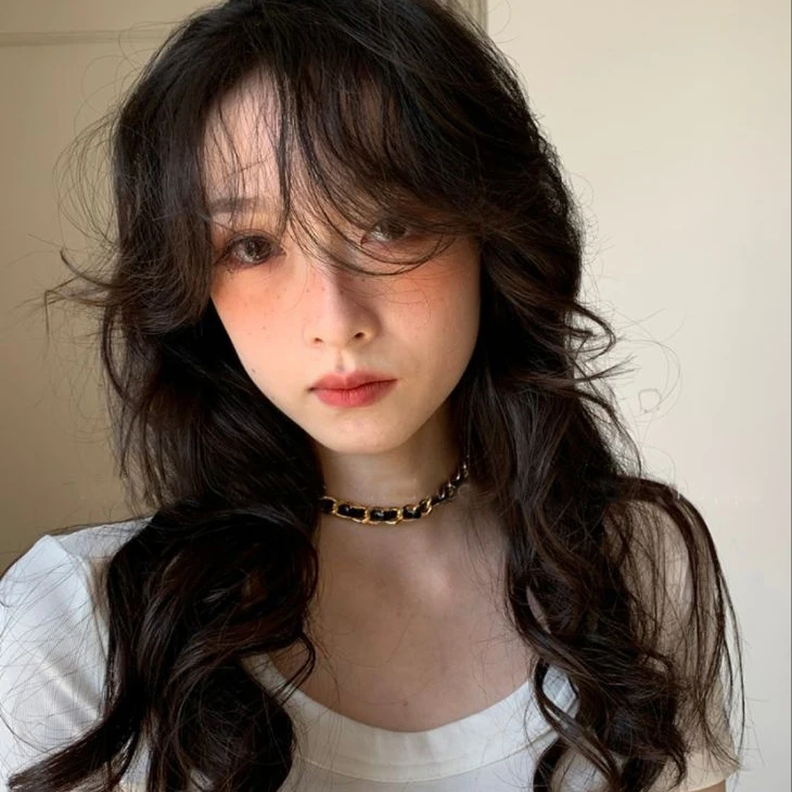 Handmade leather wrapped chain choker necklace for women jewelry