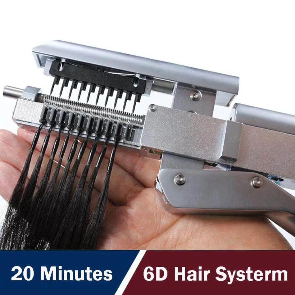 Portable generation keratin microlink kit hair installation machine 6d of hair extension tools