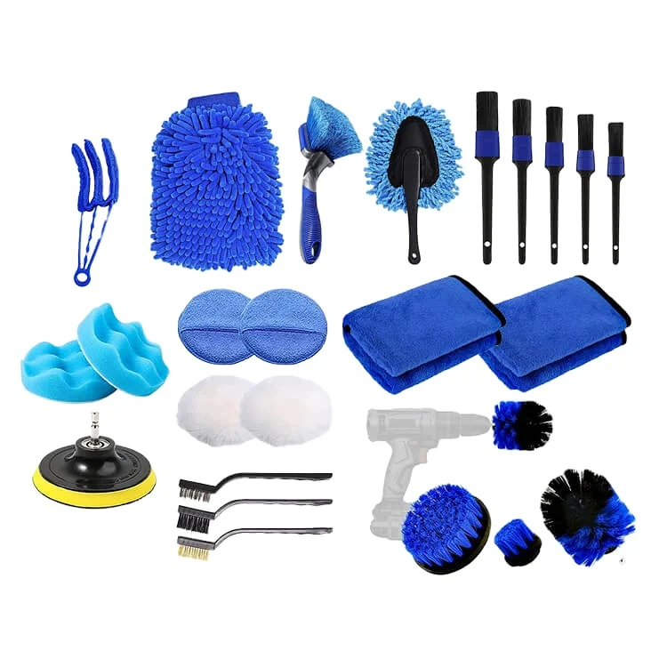 Car Wash Kit with Microfiber Sponge and Towels Detailing Brush Built for The Perfect Car Wash Cleaning Kit for Cleaning Car