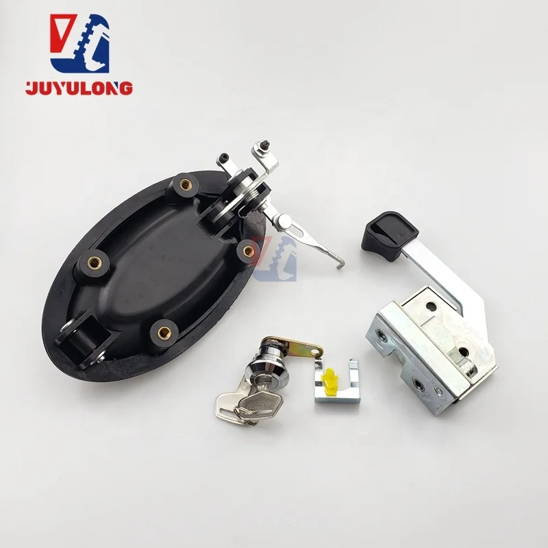 JUYULONG PC56-7 60-8 70-8 Cab door lock assembly inner puller outer puller lock block For Komatsu Excavator Spare Parts