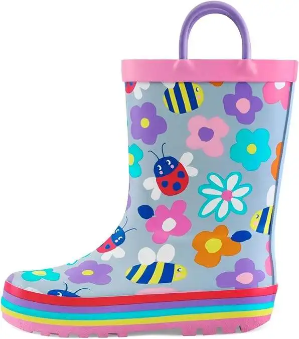 Children Rain Boots Outdoor EVA Waterproof Baby Rainy Shoes Toddler Girl Boy Anti Slip Soft kids Water rain boot kids