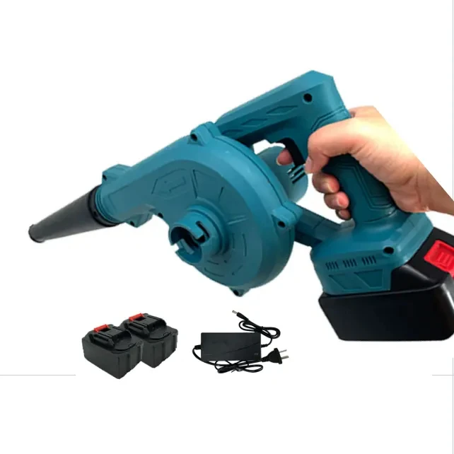 21V Mini Leaf Blower Cordless Electric 5.4 Kpa Noise Free Air Leaf Blower with Battery and Charger for Lawn Care