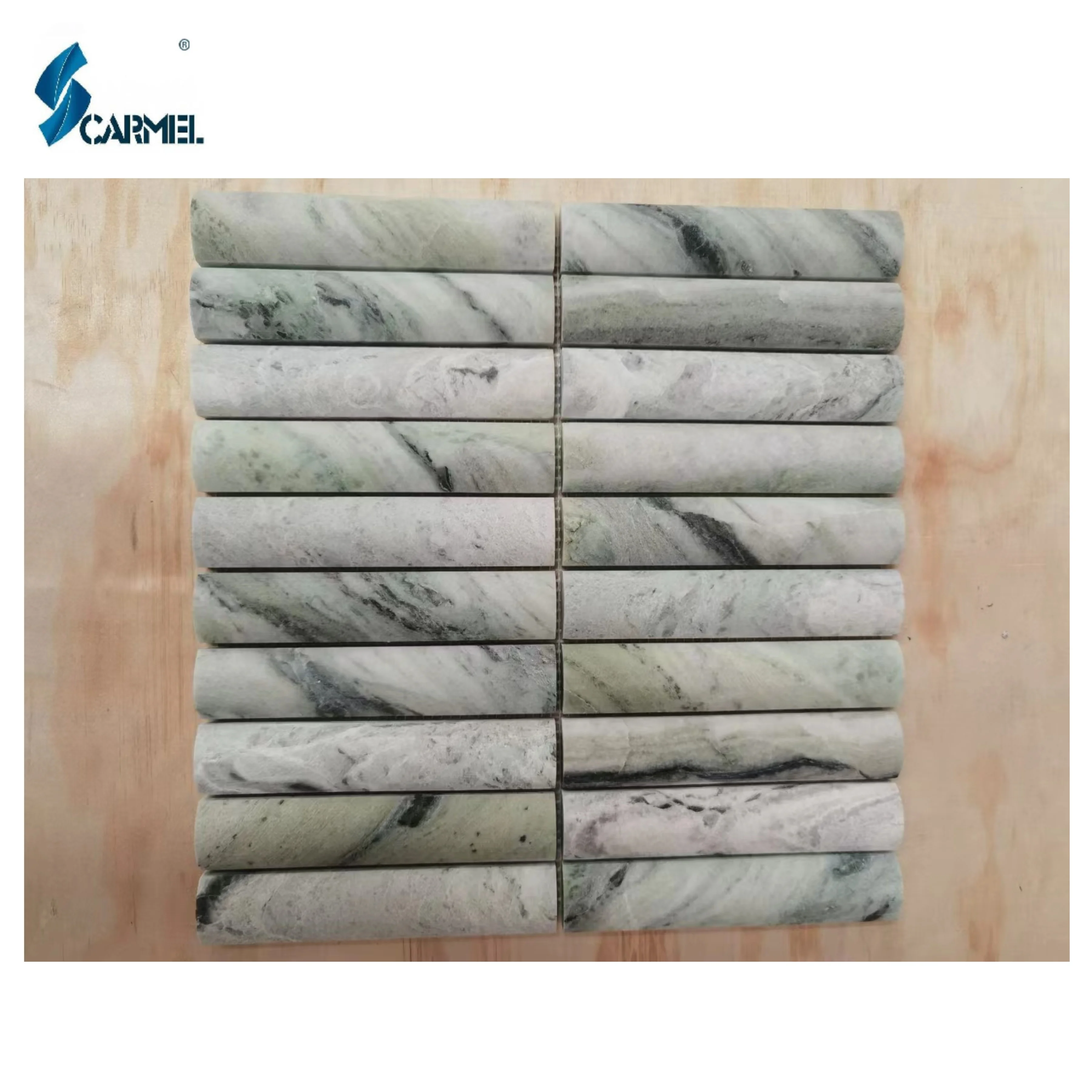 CARMEL STONE Wholesale White Marble Basalt Bathroom Wall Floor Tile Mosaic For Sale