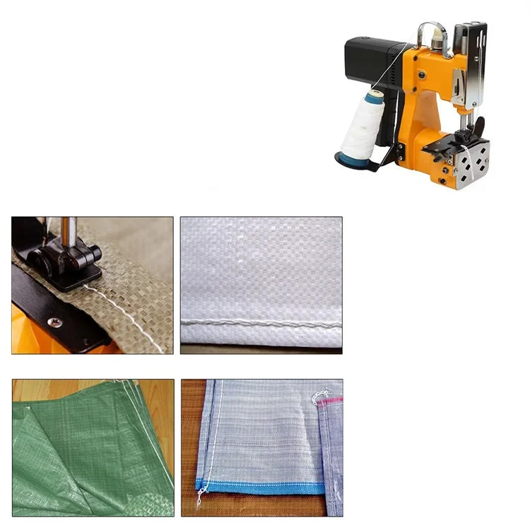 Vertical 10-15kg 25kg Bag Portable Sewing Woven Fertiliser rice bags Plastic granule bags Gun Machine