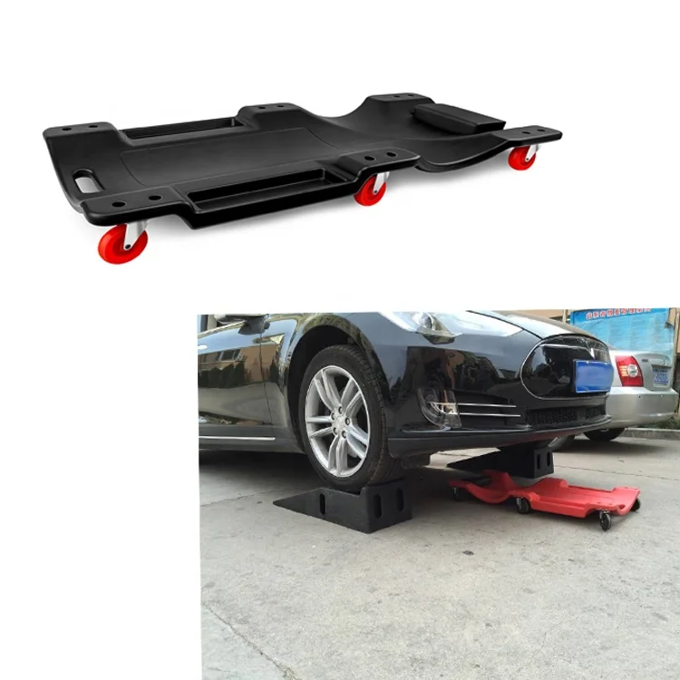 Ergonomic Design, Mechanic Creeper, Tool Creeper Trolley With Carry Handle For Auto Shop Garage