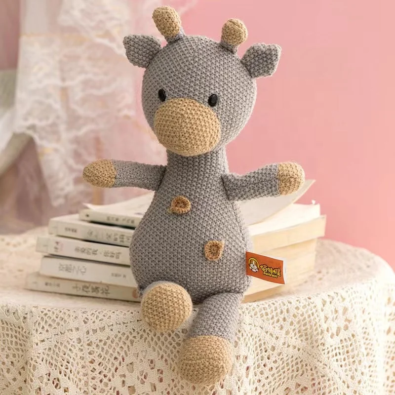 Handmade Diy wool crochet material bag flying Superman Bunny doll key chain car pendant