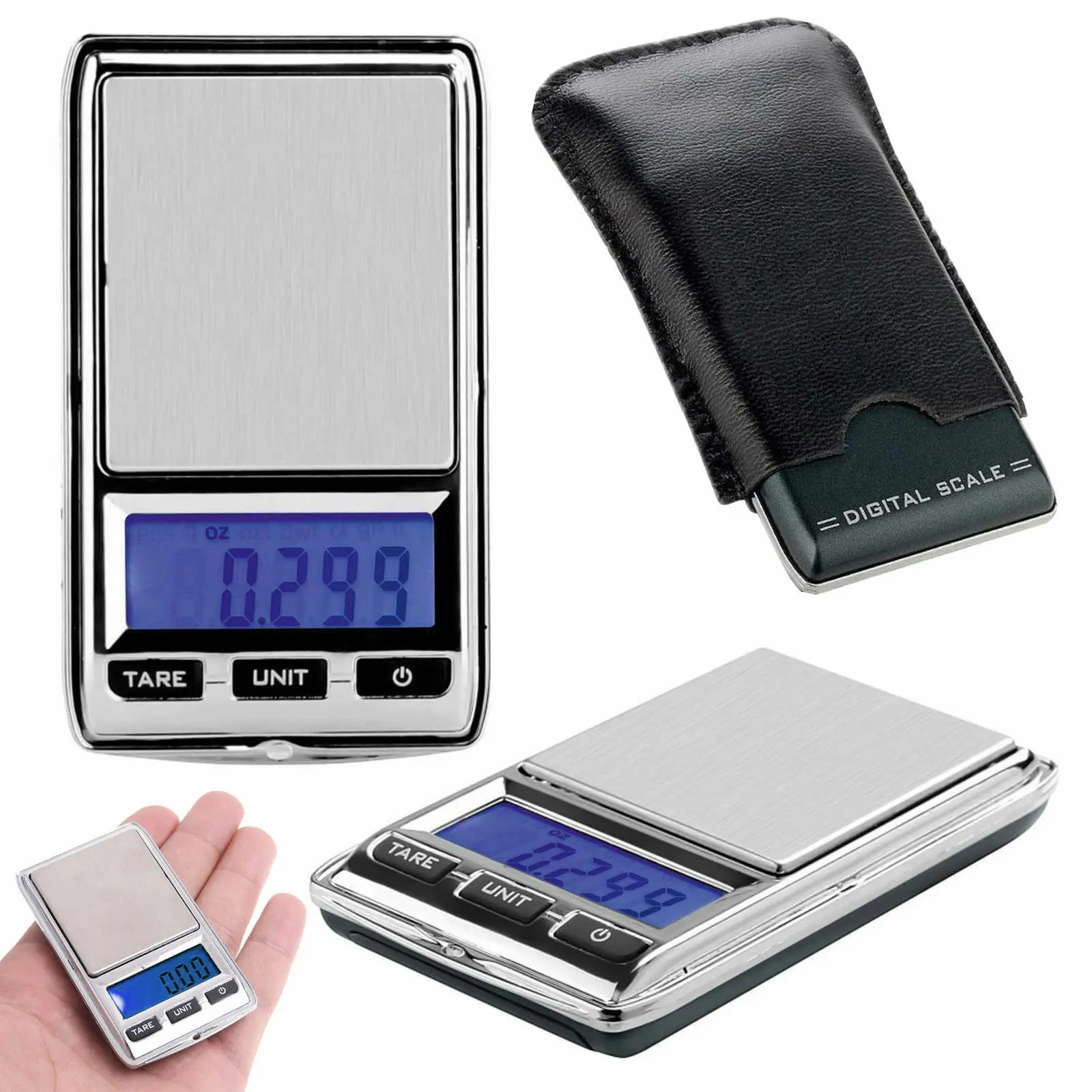 black mini digital pocket weight scale 500g 0.01g