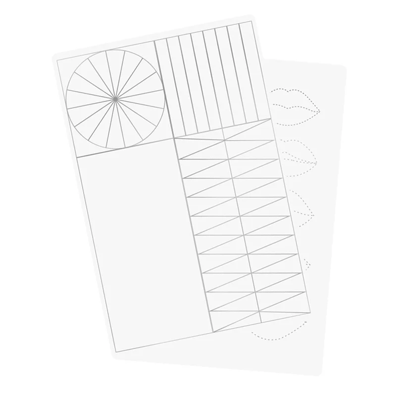 Black Pattern Eyebrow Rubber Practice Skin Without Ink for Permanent Makeup & Microblading Training Practice Skin