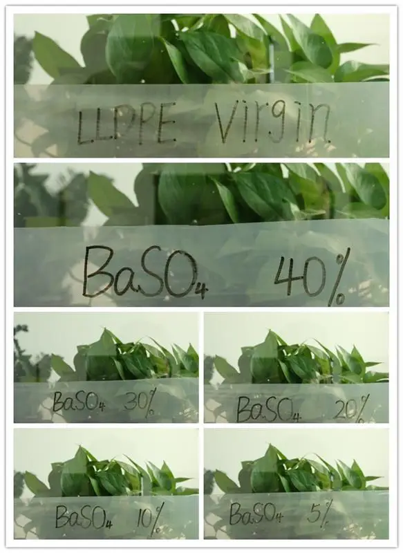 Nano BaSO4 transparent masterbatch/Plastic filler masterbatch/Modifying barium sulfate materials for film blowing plastics