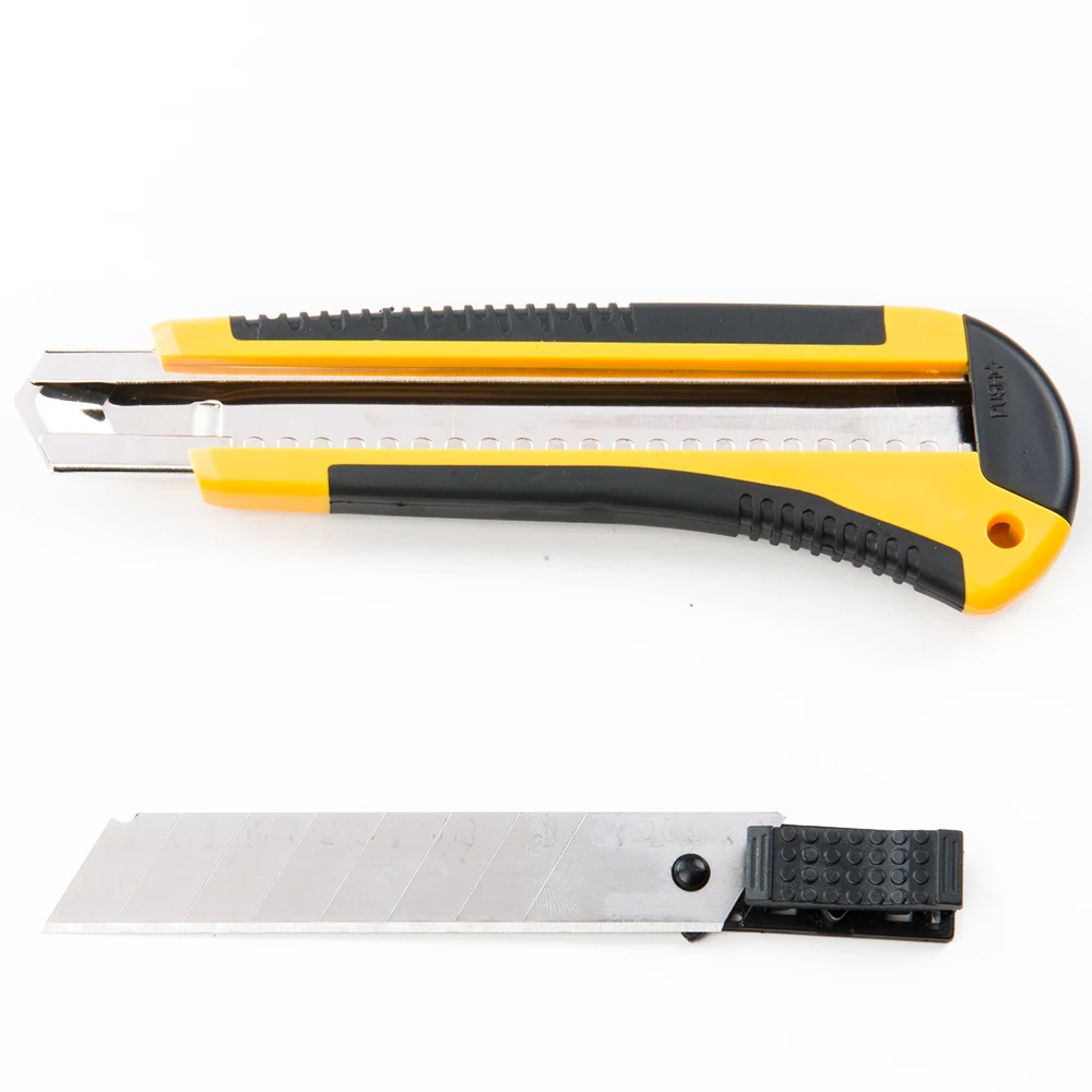 18mm multi function pocket snap off lock retractable blade plastic sliding knife  paper art office knife utility cutter knife