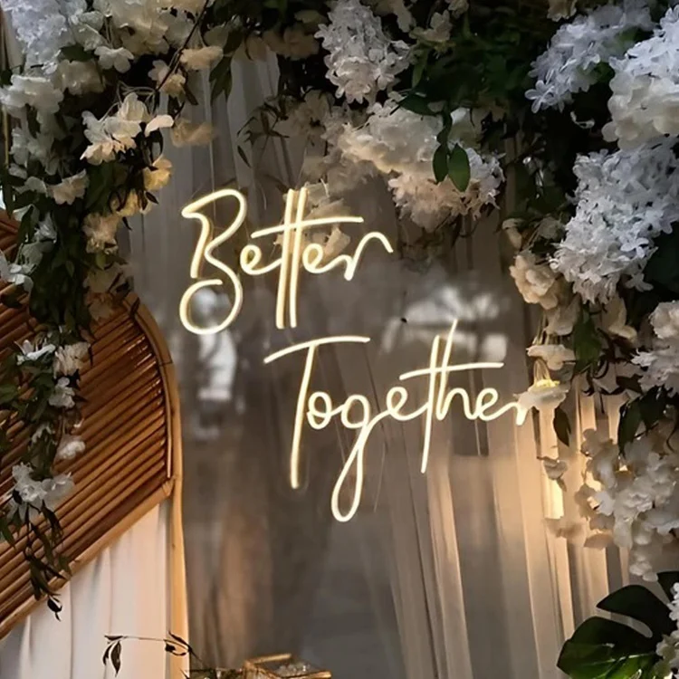 JAGUARSIGN Manufacturer Custom Neon Light Wedding Decorative Resin Cast Neon Sign Drop Shipping