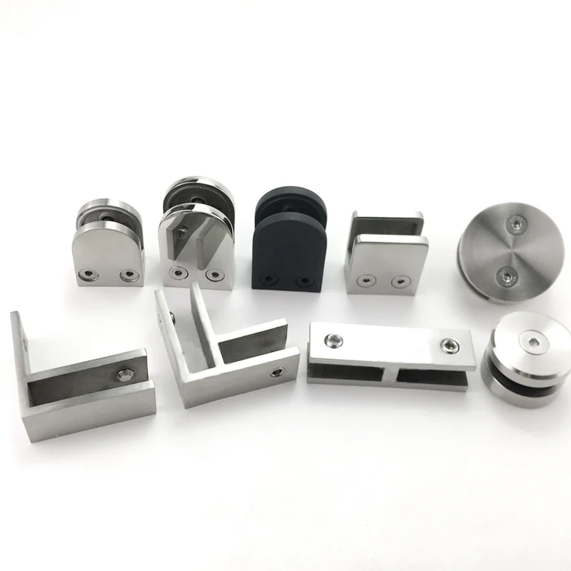 Manufacturer Customized Stainless Steel Staircase Handrail Column Glass Bracket Stainless Steel Glass Clip