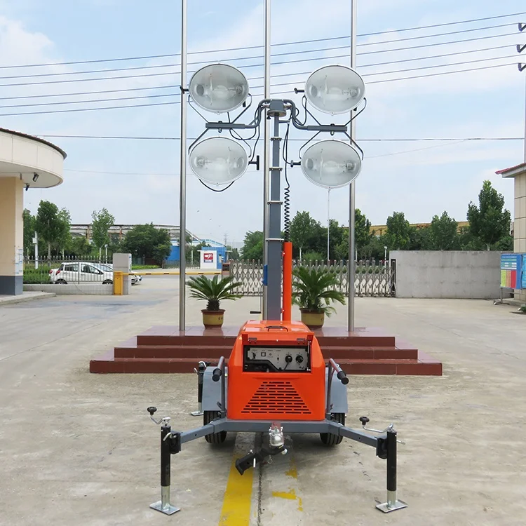 7m Cheap Price Construction Outdoor Mobile Lighting Tower
