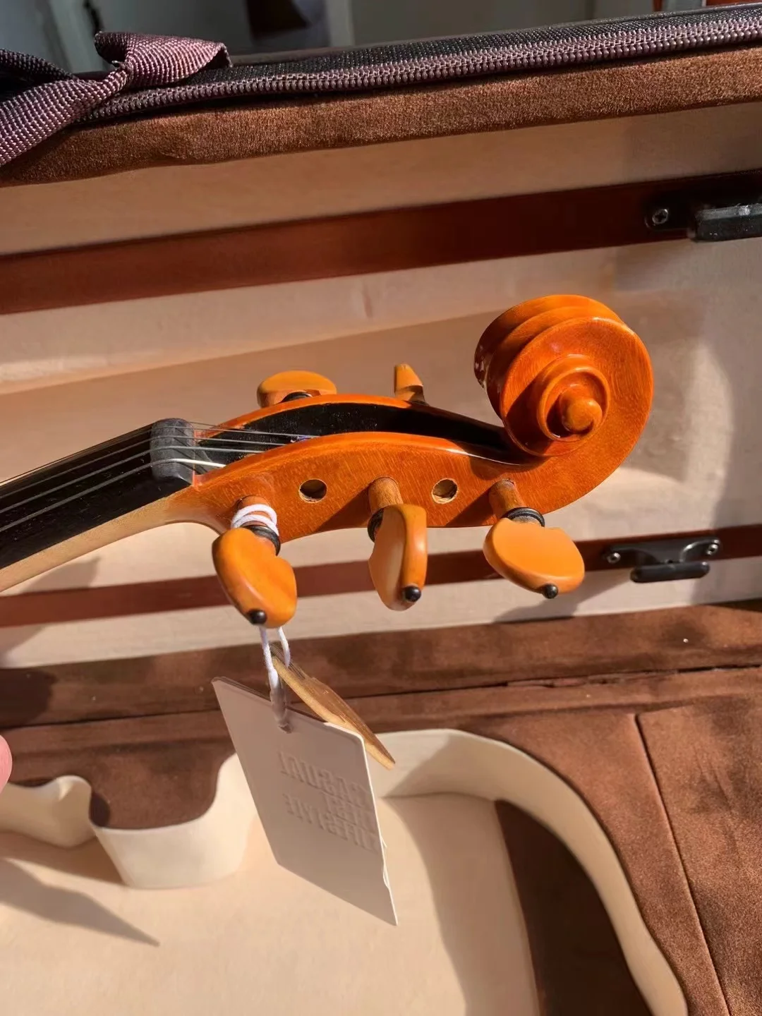 Customized flame maple solid wood left hand 5 string violin custom high level violon