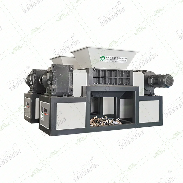 Recycling Heavy Duty Twin Shaft Shredder Machine for Metal Car Wheels Shredding Hot Cheap Price