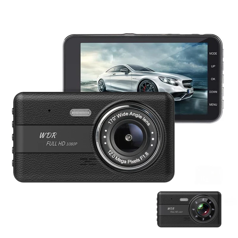 Car Camar as con dvr Dash Cam Retrovisor Mirror Camera Backup Streaming Media Video Recorder G-Sensor FHD 1080P Dual Lens