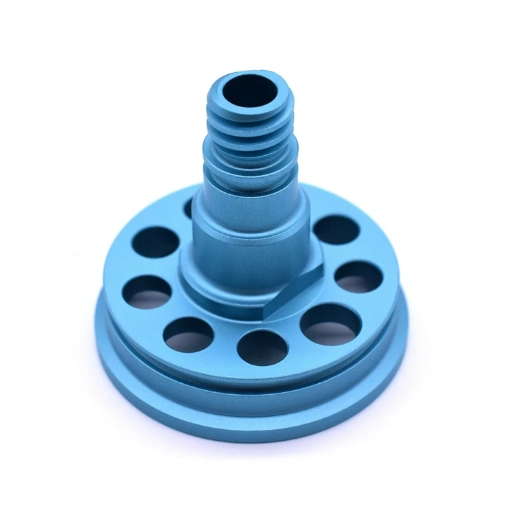 OEM алюминиевые Анодированные перфорированные фланцевые детали прецизионного поворота