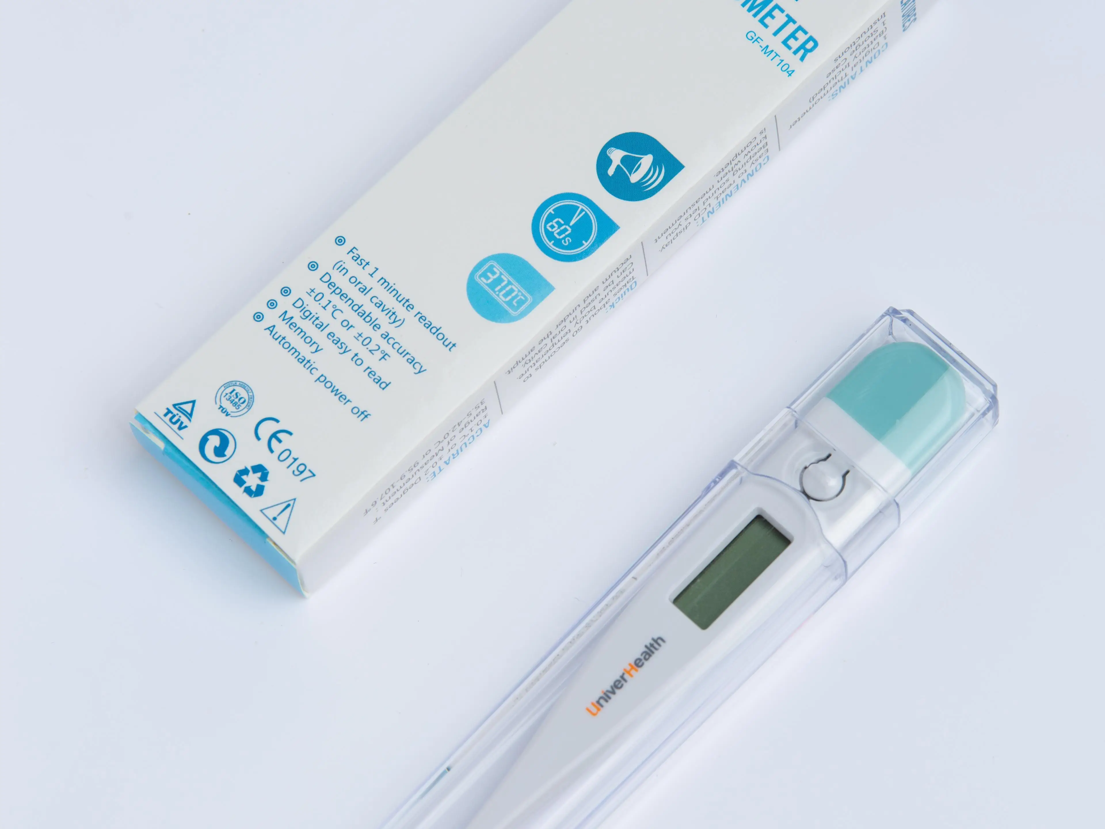 Medical Digital Thermometer with Auto Shutoff Buzzer Reminder for Baby Fever