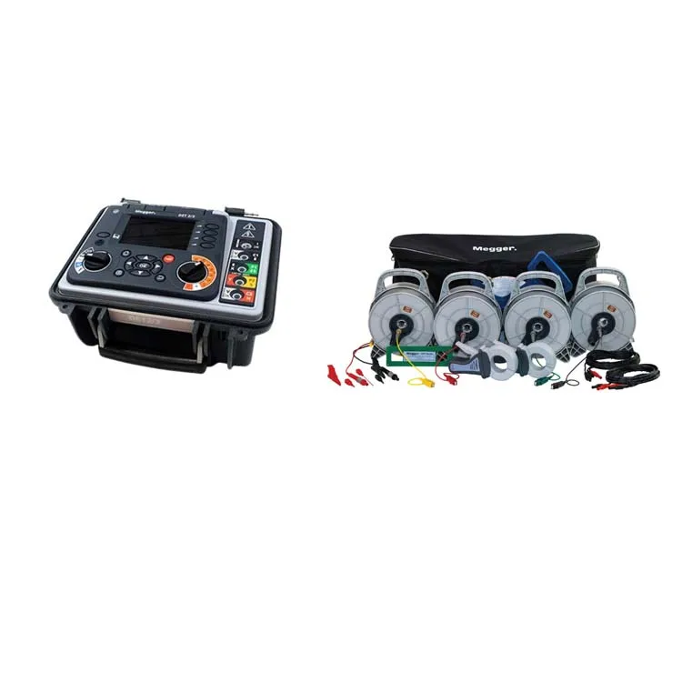 Megger DET2/3 EARTH TESTER 50M KIT LG7/P2  Memory Storage and USB Download + ETK50C Test Kit with 50m reels spikes clamps