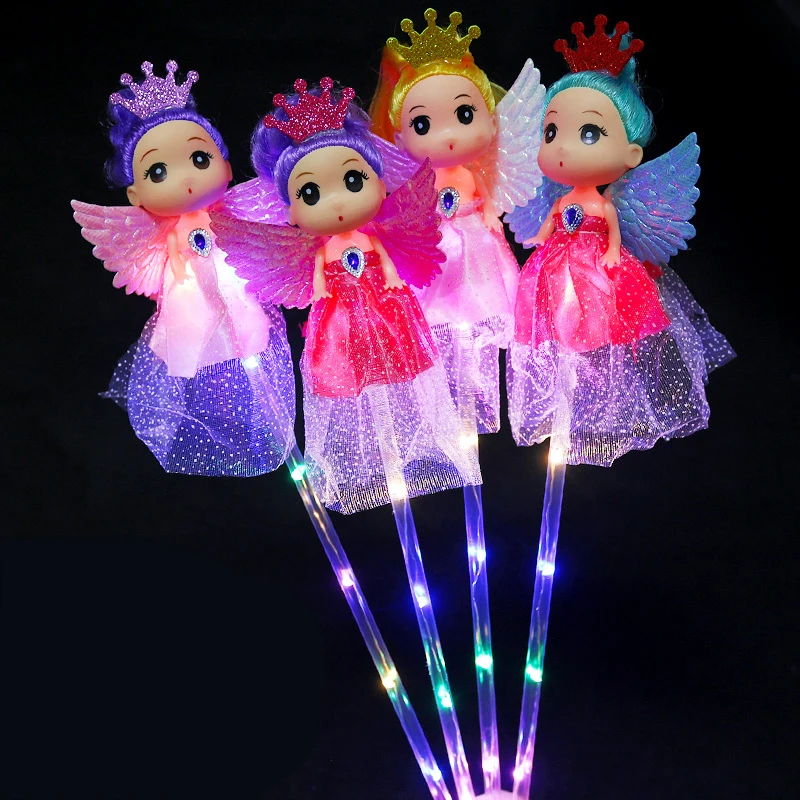 Kids Magic Wand Glowing Toys Starry Sky Sticks Glow sticks Flash LED Light Toys