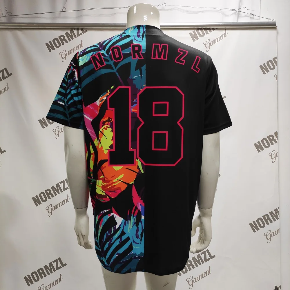 Custom Embroidery sublimation Baseball Uniform Shirt Wholesale Cheap Hawaii Style Baseball Jersey