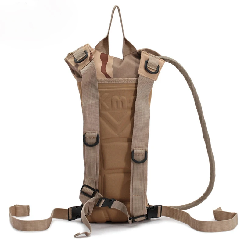 1201 Custom Wholesale OEM Outdoor Hiking Cyclist Camouflage Running Tactical Hydration Backpack with Water Bladde