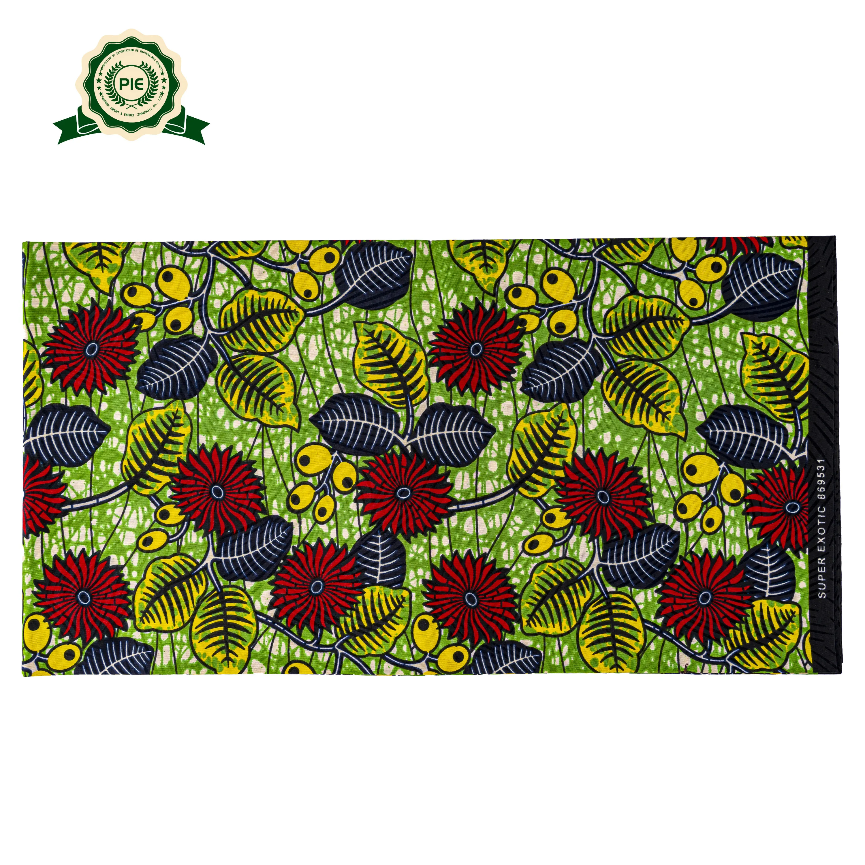 High quality products in China double-faced 100% polyester  super gold wax prints fabric african