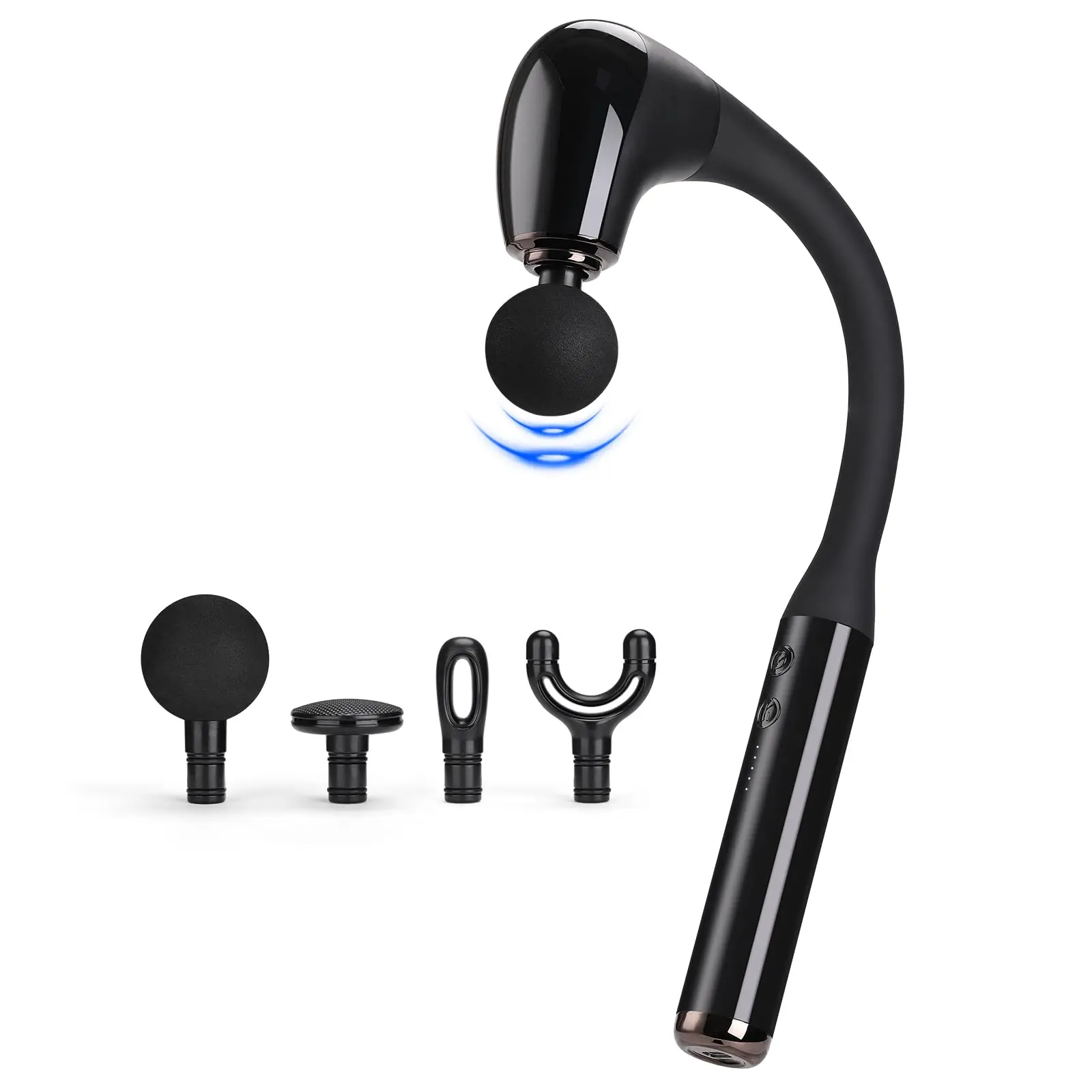 Long Handle Massage Guns Body Deep Tissue Handheld Massager Electric Fascial Gun Vibration Stick Massager Hammer