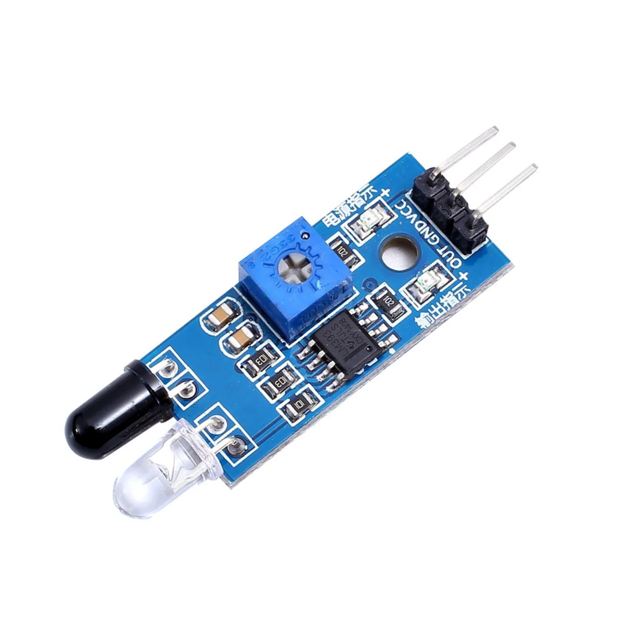 Smart Car Robot 3-5V Obstacle Avoidance Sensor 3-wire Reflective Module car alarm Infrared Sensor